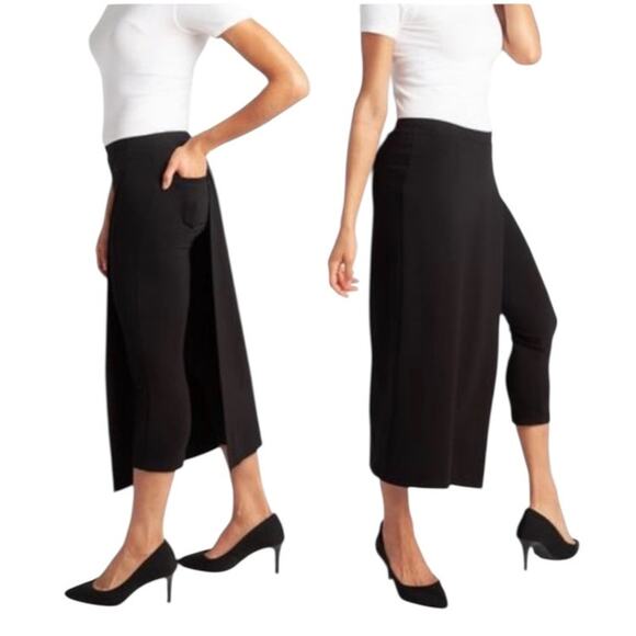 Betabrand Sassiest Pant Skirt Combo Deep Purple Stretchy Comfy Career Size XL - Picture 1 of 11
